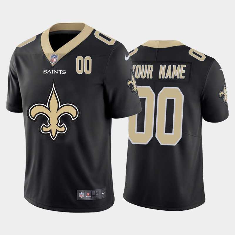 Nike Saints Customized Black Team Big Logo Number Vapor Untouchable Limited Jersey,We sell and wholesale Nike Saints Customized Black Team Big Logo Number Vapor Untouchable Limited Jersey on line form chian!